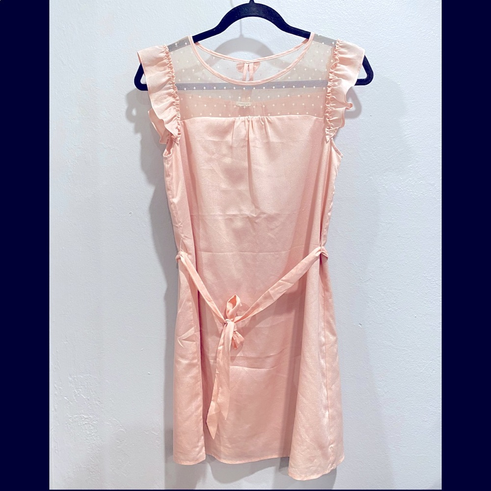 Like pink cute satin dress